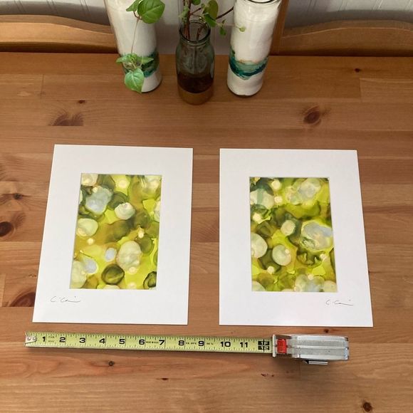 New Original Signed Artwork Alcohol Ink on Paper - Picture 6 of 7